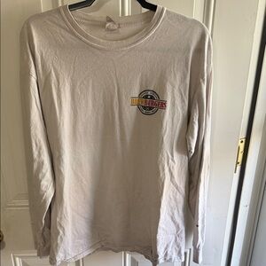 Brewburgers Long Sleeve Logo Tee - Light Beige